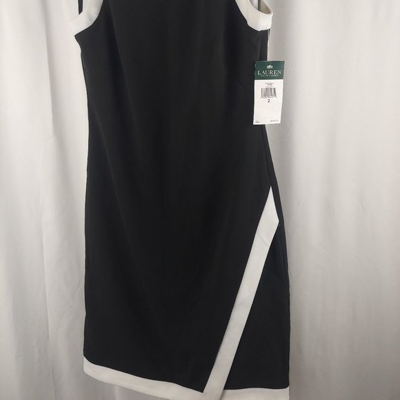 LAUREN RALPH LAUREN - CAPRI TRPICL-MARCOS 2 TONE BLACK/WHITE - Picture 3 of 7